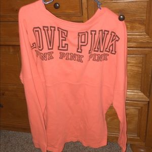 Pink oversized crewneck!!